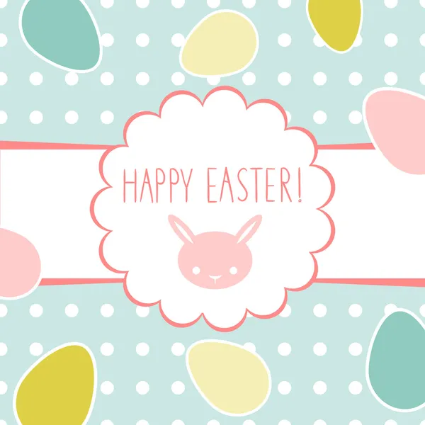 Easter greeting decorative postcard — Stock Vector