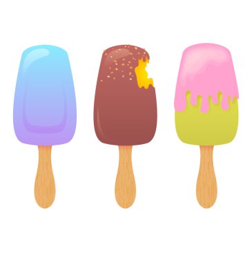 lezzetli gerçekçi Ice cream ile değişik tatlar ayarla