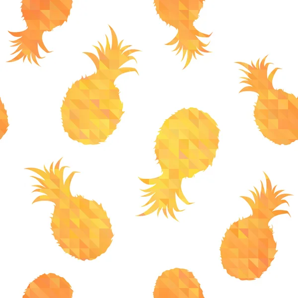 Ananas coloré motif de texture sans couture — Image vectorielle