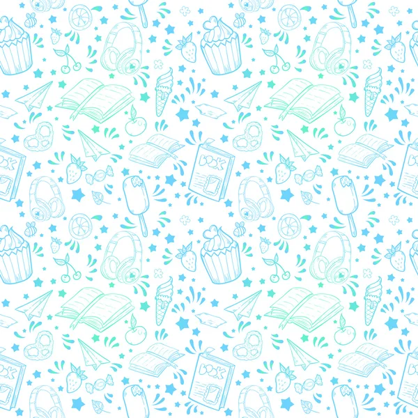 Textura festiva sin costuras de verano — Vector de stock