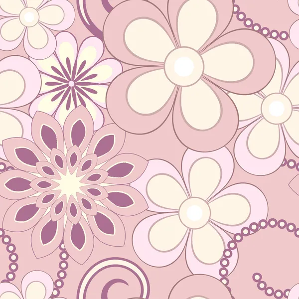 Fondo de flores — Vector de stock