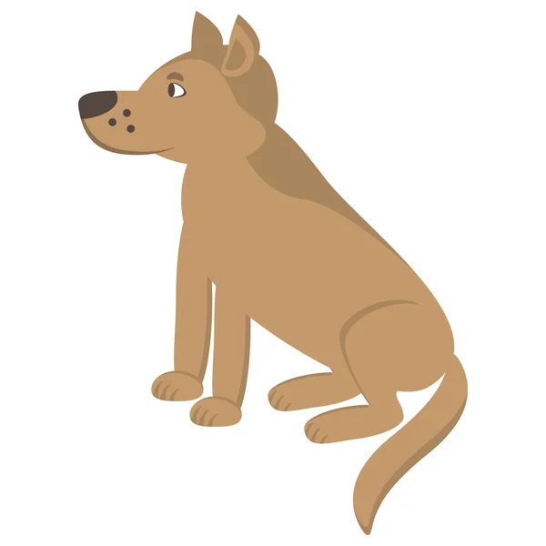 Мультяшный рисунок собаки. Векторная иллюстрация — стоковый вектор