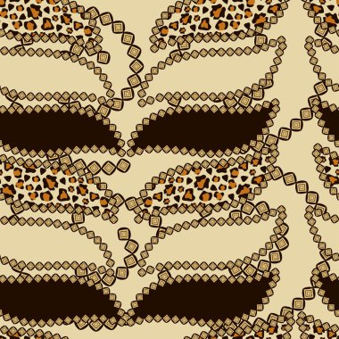 Afrika tarzı cheetah deri desen ile sorunsuz