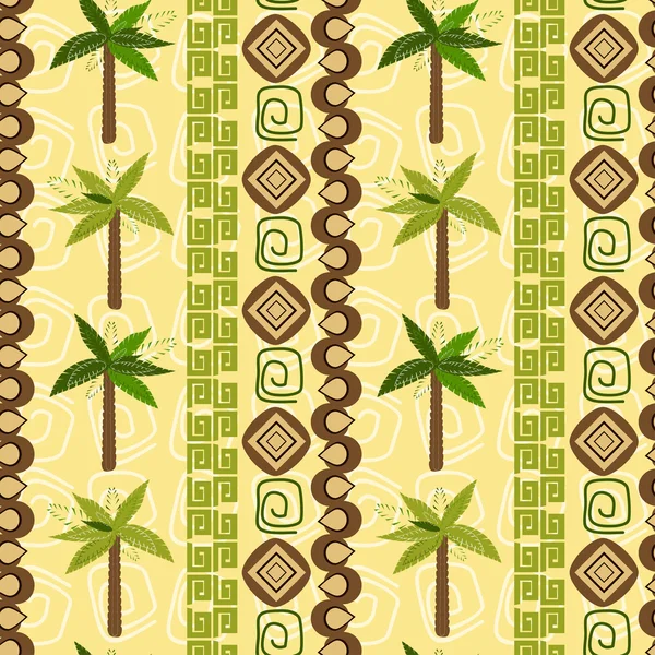 Abstracte achtergrond met palm patroon — Stockvector