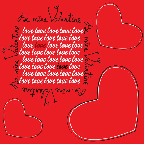 Joyeuse carte de voeux Saint-Valentin — Image vectorielle