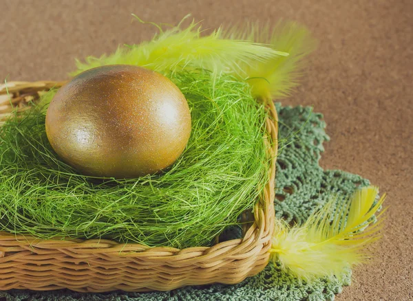 Easter golden egg — Stock Photo, Image