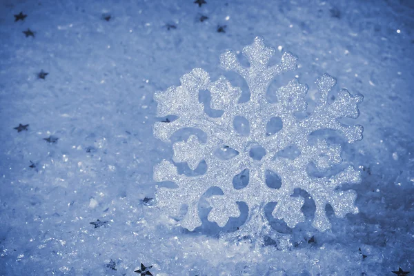 雪花背景 — 图库照片