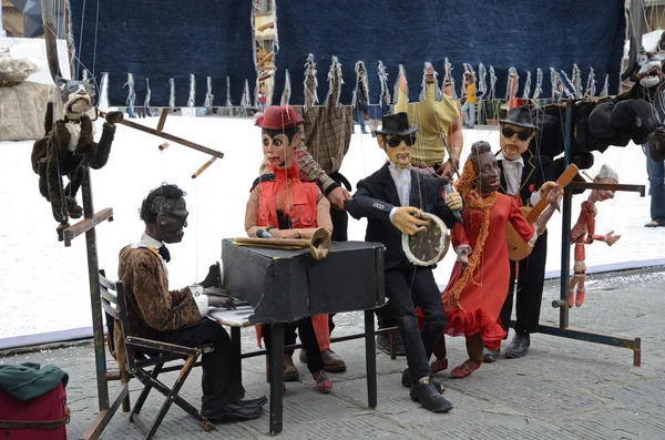 Marionettes orchestra — Stock Photo, Image