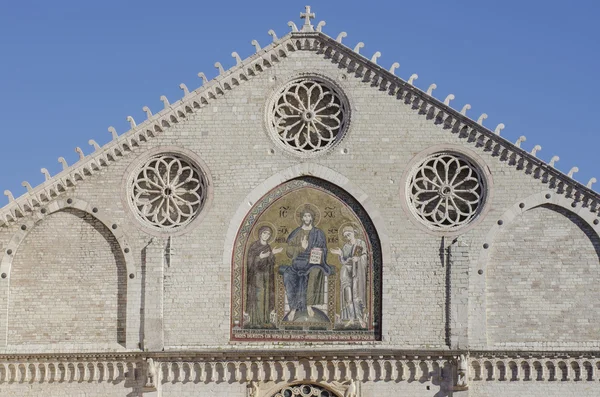 Καθεδρικός ναός πρόσοψη Spoleto — Φωτογραφία Αρχείου