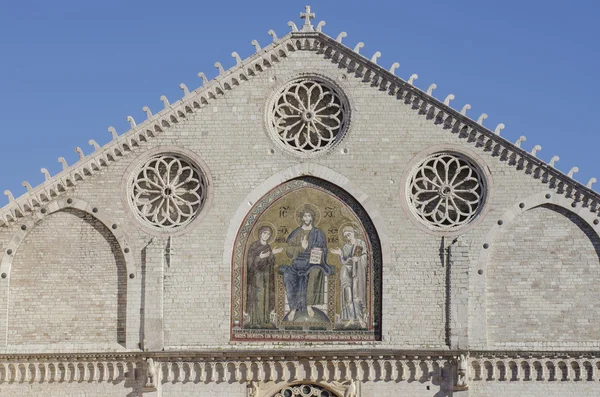 Spoleto katedral cephe — Stok fotoğraf