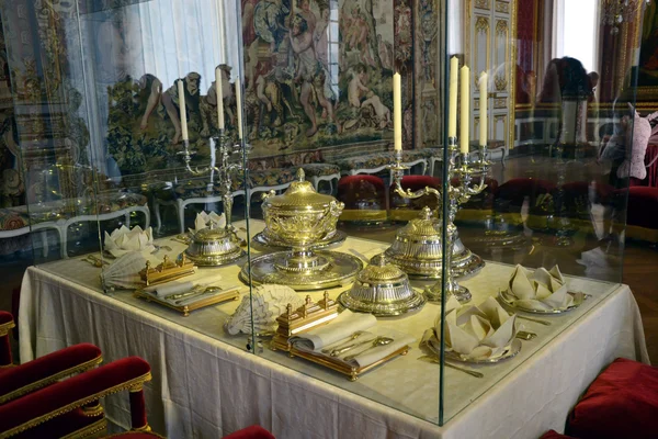 Sala da pranzo allo Chateau de Versailles — Foto Stock