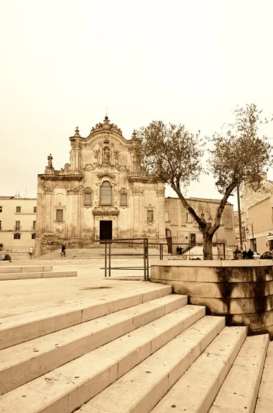 圣弗朗西斯科教堂 d'Assisi 马泰拉 — 图库照片