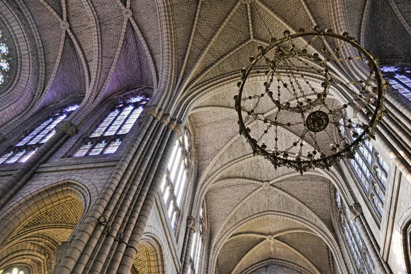 Ceiling  of Notre Dame de Bonne Nouvelle in Rennes — Stock Photo, Image