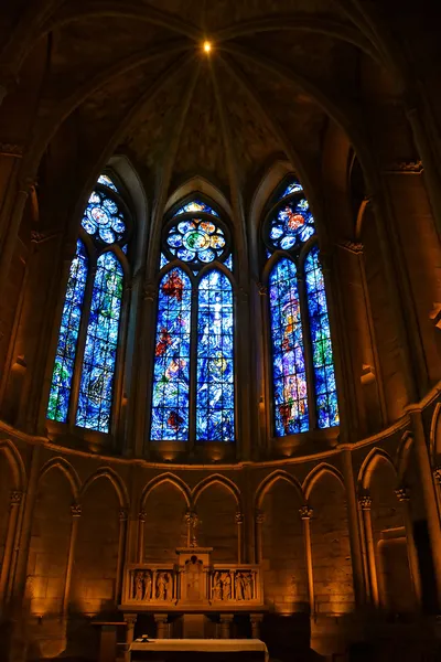 Chagall stained glass in Reims — Stock Photo, Image