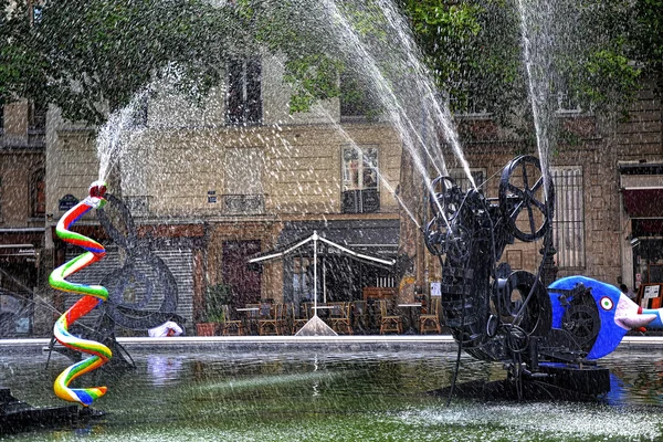 Stravinsky fountain in Paris — Stock Photo, Image