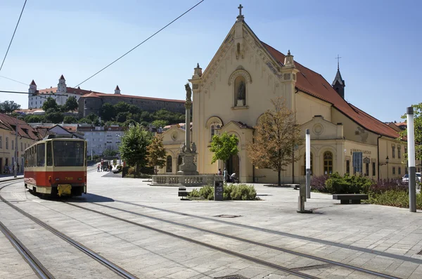 Tramvaj v Bratislavě — Stock fotografie