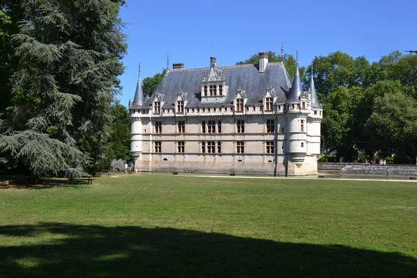 在法国为 le rideau 城堡 — 图库照片