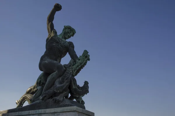 Socha svobody na gellert hill, Budapešť — Stock fotografie