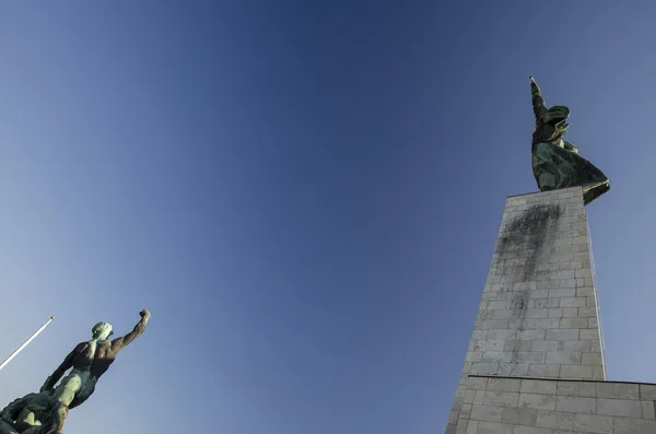Statue of Liberty on Gellert Hill, Budapest — Stock Photo, Image