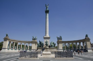 Heroes square in Budapest clipart