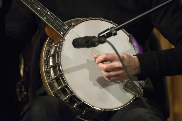 Tono de oro Tenor irlandés Banjo —  Fotos de Stock