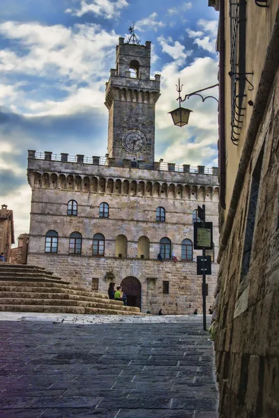 Δημαρχείο montepulciano — Φωτογραφία Αρχείου