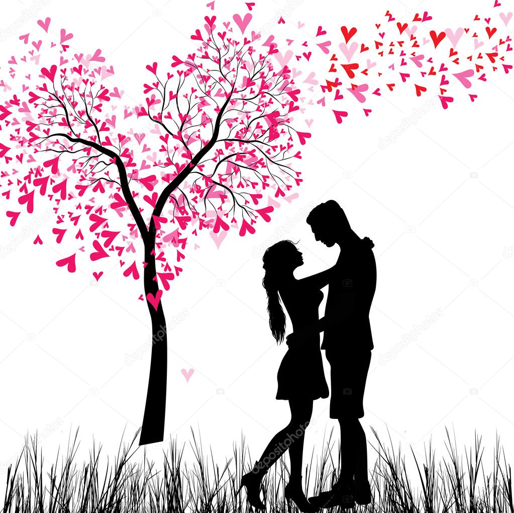 Young Couple in love Stock Vector Image by ©svetap #12