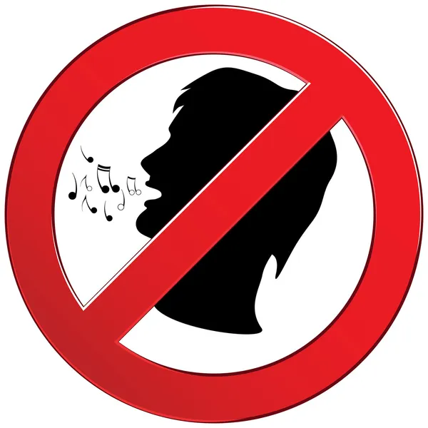 No speak sign — Stock Illustration No speak sign Royalty Free Stock Illustrations