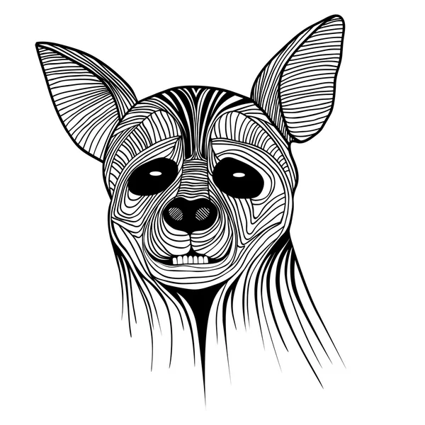 Hyena djur skiss symbol — Stock vektor