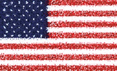 Bağımsızlık günü Amerikan bayrağı. vektör çizim.