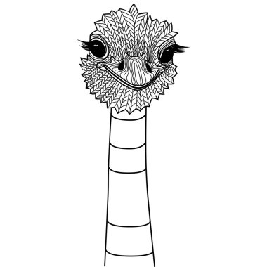 Ilustración de vector blanco y negro de azada.
