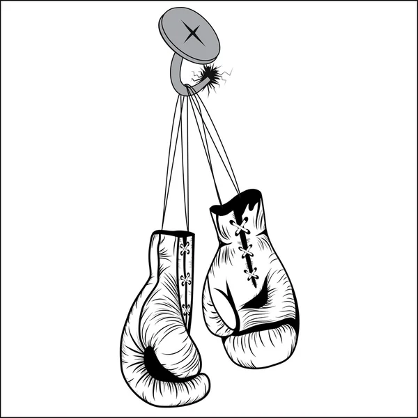 Luvas de boxe — Vetor de Stock