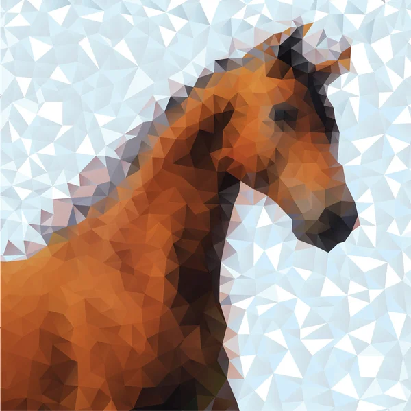 Imagen vectorial de un caballo — Vector de stock