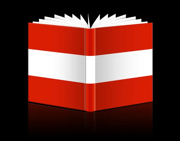 Open book - flag Austria — Stock Photo, Image