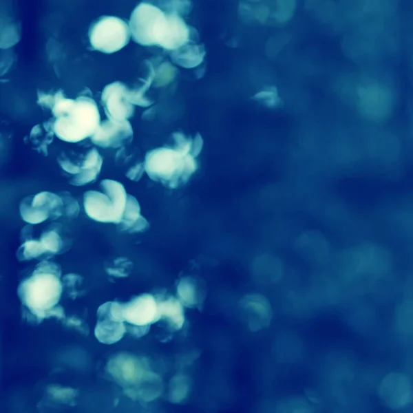 Натуральний Боке Відкритому Повітрі Синіх Тонах Абстрактний Фон Боке — стокове фото