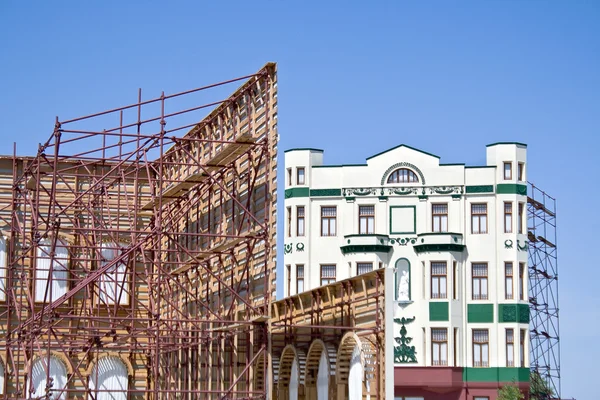 Película rodaje estudio conjunto de edificios antiguos — Foto de Stock