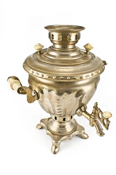 Old russian tea samovar — Stock Photo, Image