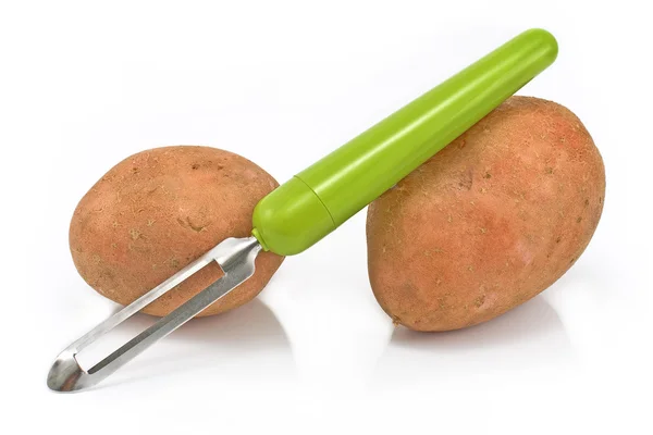 Patates sebze Soyucu beyaz ile — Stok fotoğraf