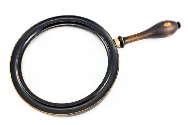 Antique magnifying glass — Stock Photo, Image