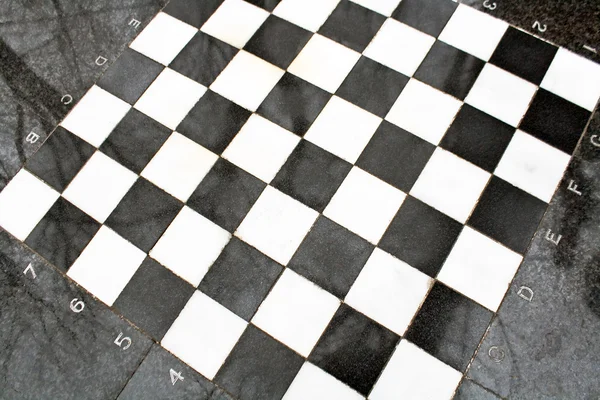 Placa de xadrez de mármore exterior — Fotografia de Stock