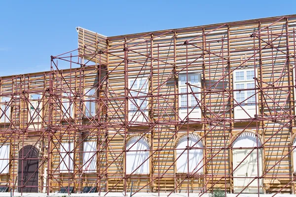 Film shooting studio set of old buildings — Stock Photo, Image