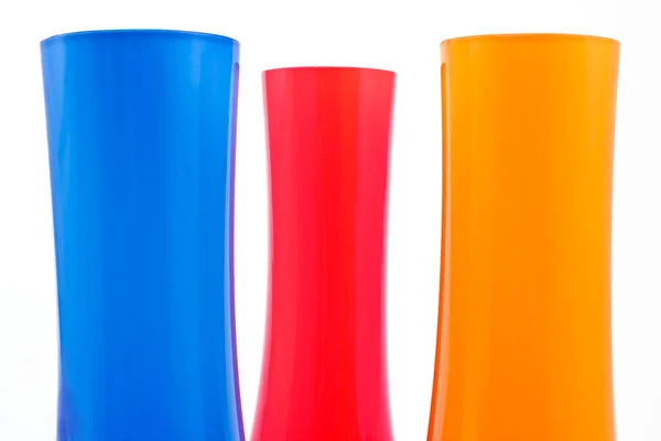 Três tubos coloridos como fundo — Fotografia de Stock