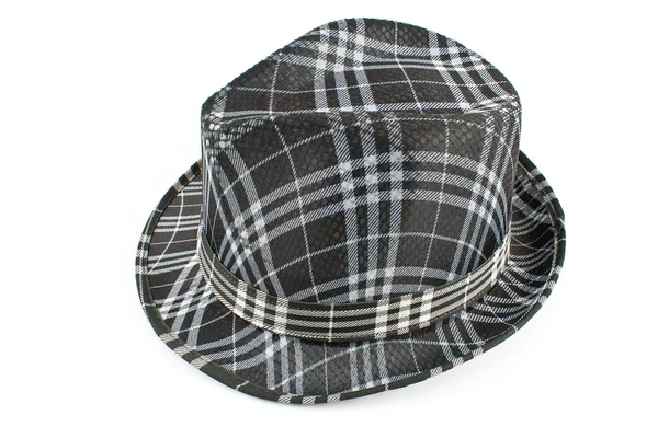 Black patterned hat — Stock Photo, Image