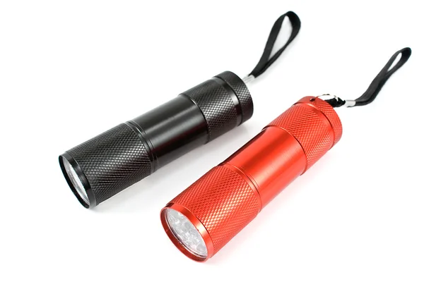 Two pocket flashlight torch — Stock Photo, Image