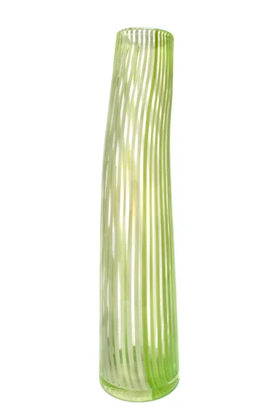 Green glass vase — Stock Photo, Image