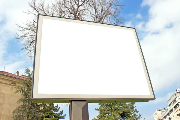 Prázdné billboard v městě — Stock fotografie