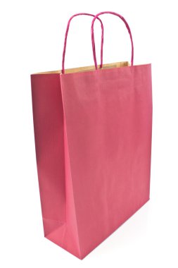 Kırmızı kağıt alışveriş çantası