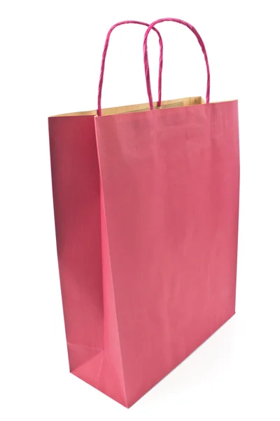 Red paper shopping bag — Stock Photo, Image