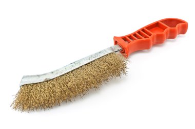 beyaz izole tel fırça aracı
