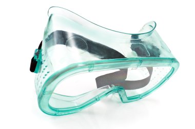 koruyucu gözlük üzerine beyaz izole işareti kaldırın